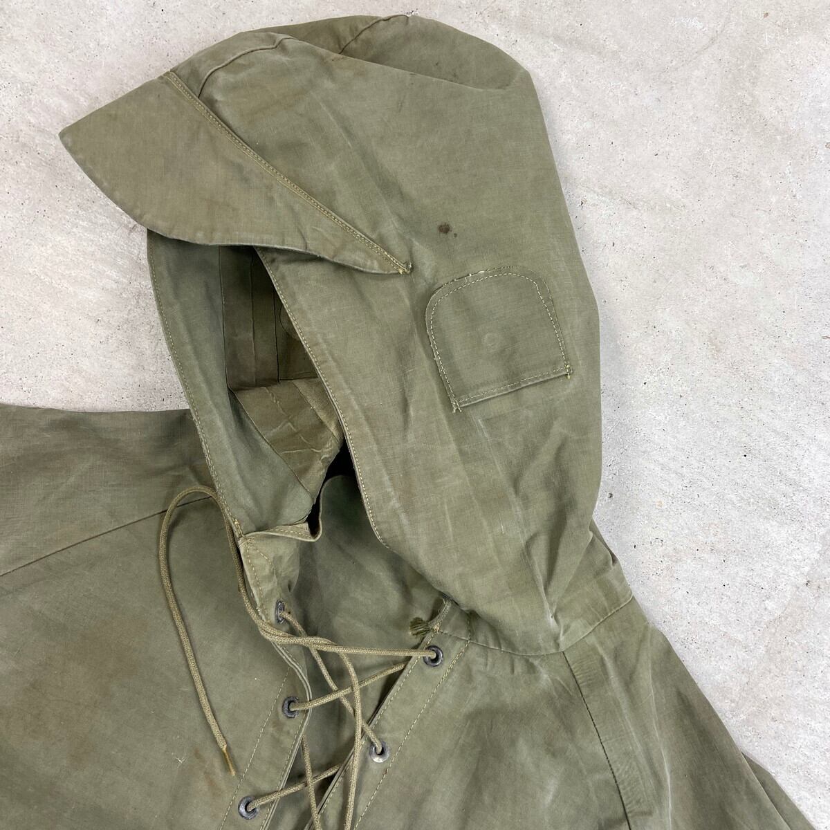 g*u様 最終値下げ希少サイズ ヴィンテージ US.NAVY デッキパーカー 黒内です。 ☆ 40s U.S.NAVY デッキレインパーカ ☆ ドッキングパンツ
