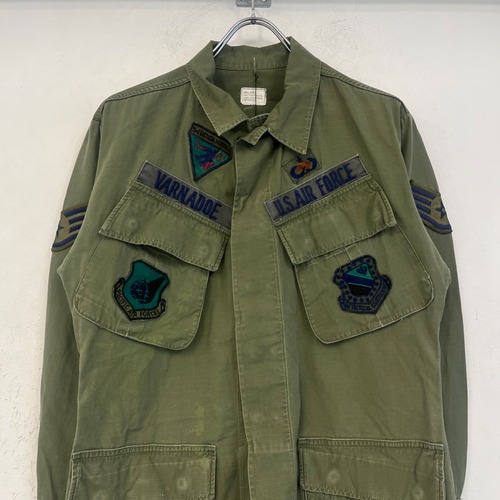 60's US AIR FORCE used jungle fatigue jacket SIZE:S/S (S1→N)