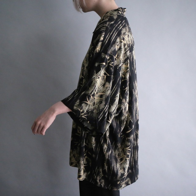dark color reef art pattern XXX over size h/s shirt