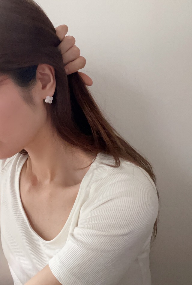 (即納) Fil. / Petit flower earring |4color