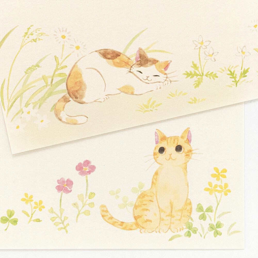 猫便箋(ねころび)野風とともに | マスノヤ衣料品店・マスノヤ猫雑貨店