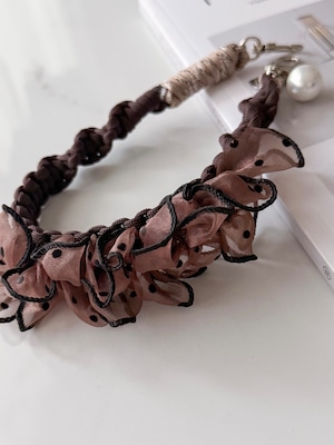 【brown × DOT】hand strap