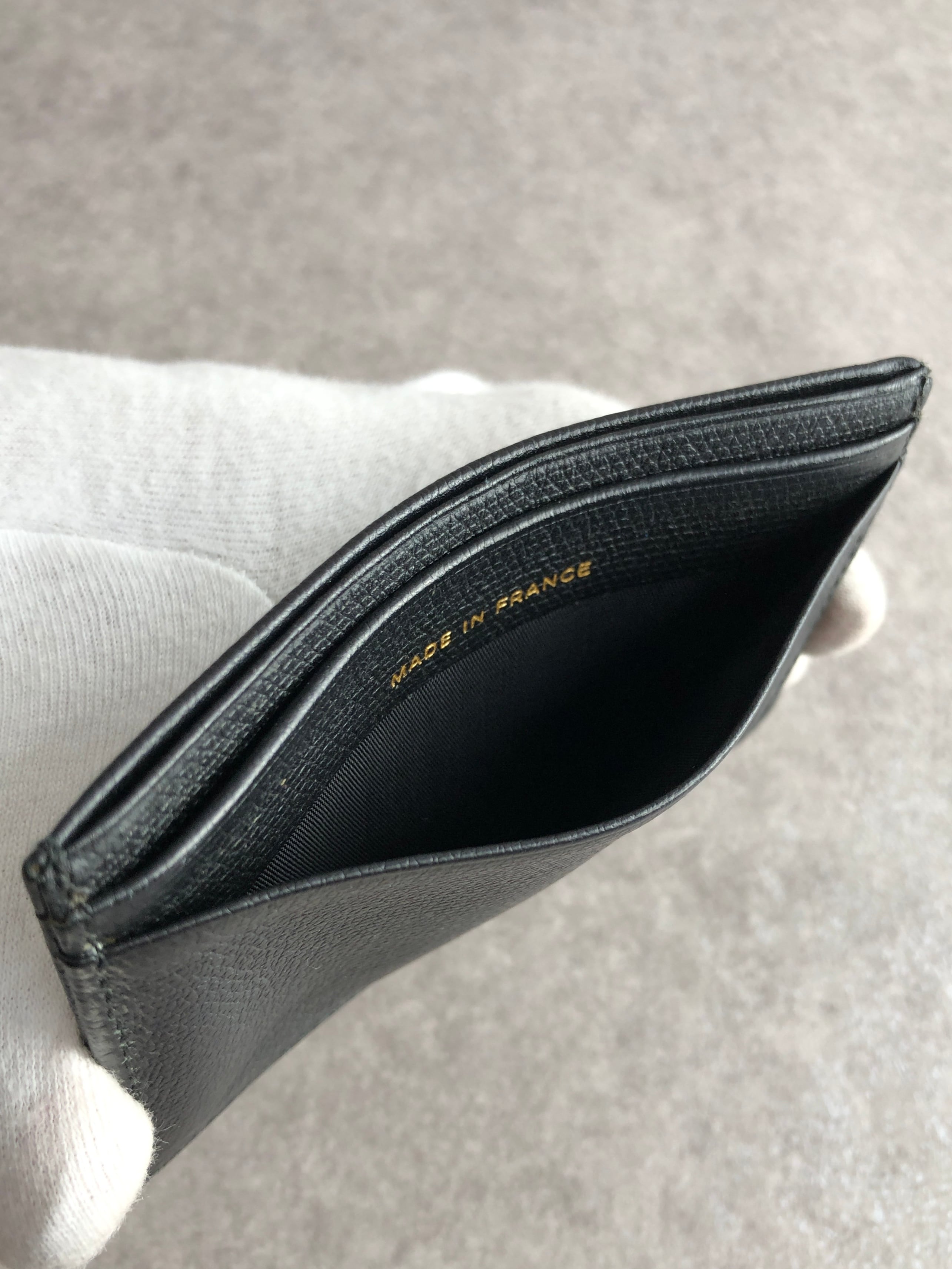 CHANEL シャネル カードケース ブラック ココボタン レザー vintage