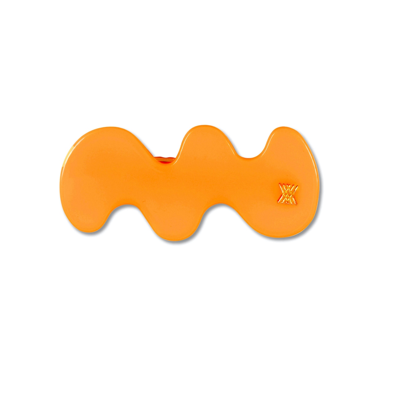 〈 REPOSE AMS 23AW 〉wavy hair clip / glory orange