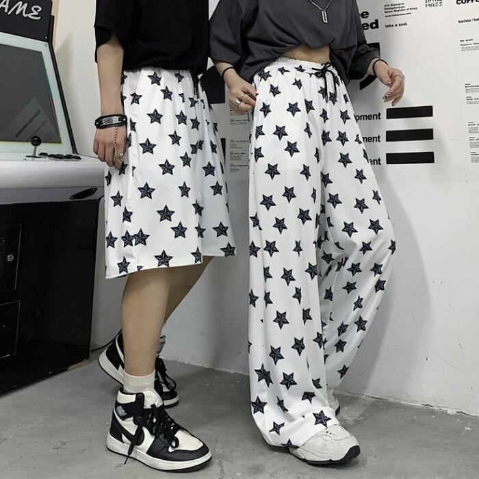 カジュアルパンツ サマースタンダードプリントレディースロングショーツ レトロ 夏物 ブルマー ケッペル15448551175