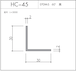 HC-45（EPDM 60° 黒）L=3000㎜  10本セット