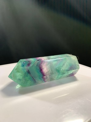 12 透明度有り✩グリーングラデーションフローライト