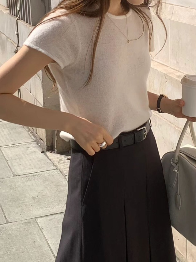 (OUNCE) nutty pleats skirt