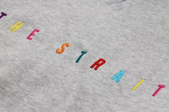 MULTI COLOR LOGO CREW SWEAT　#T.GREY