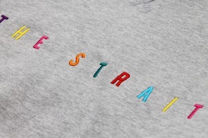 MULTI COLOR LOGO CREW SWEAT　#T.GREY