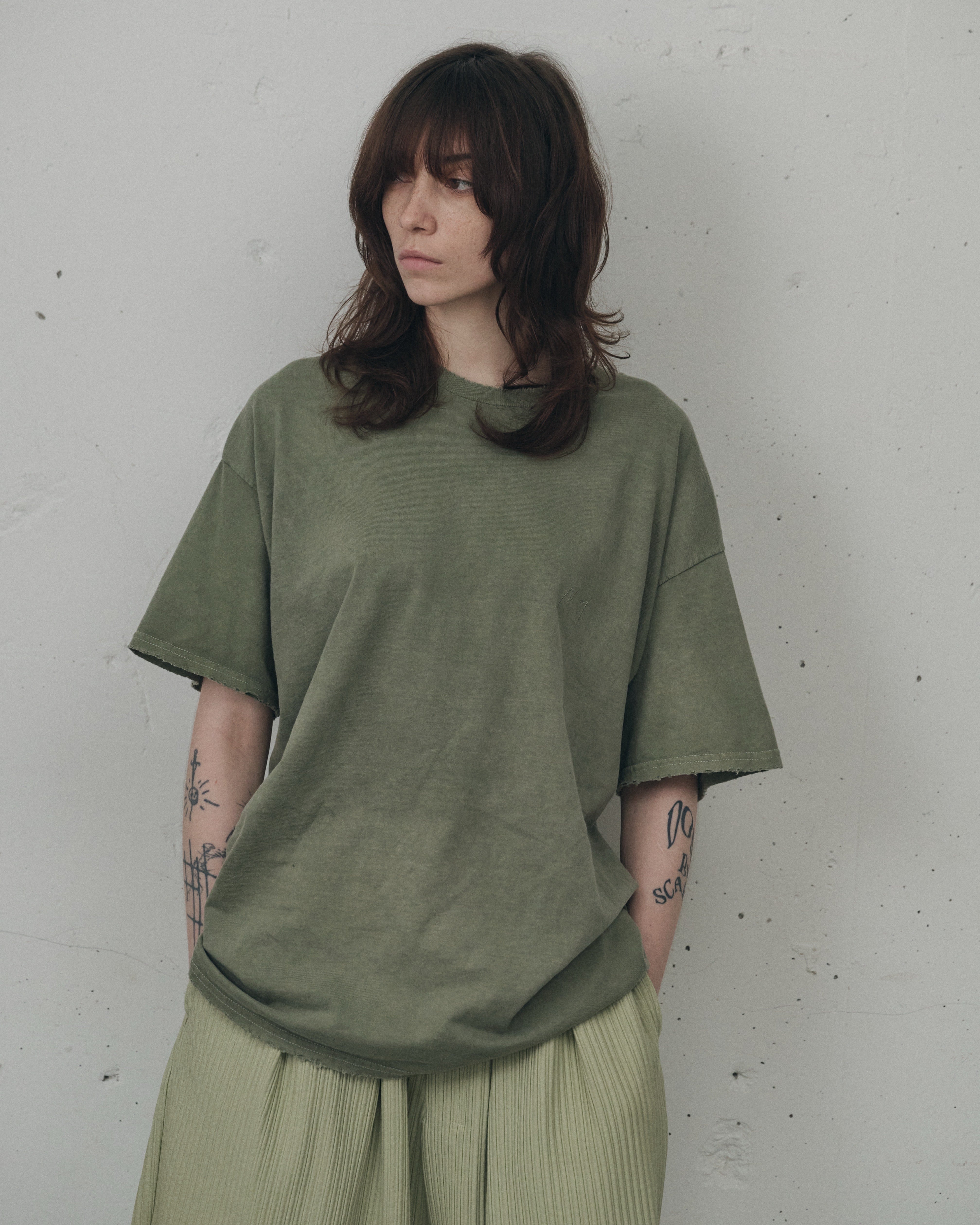 Ancellm -EMBROIDERY T-SHIRT- / ANC-CT167 / アンセルム エンブロイ