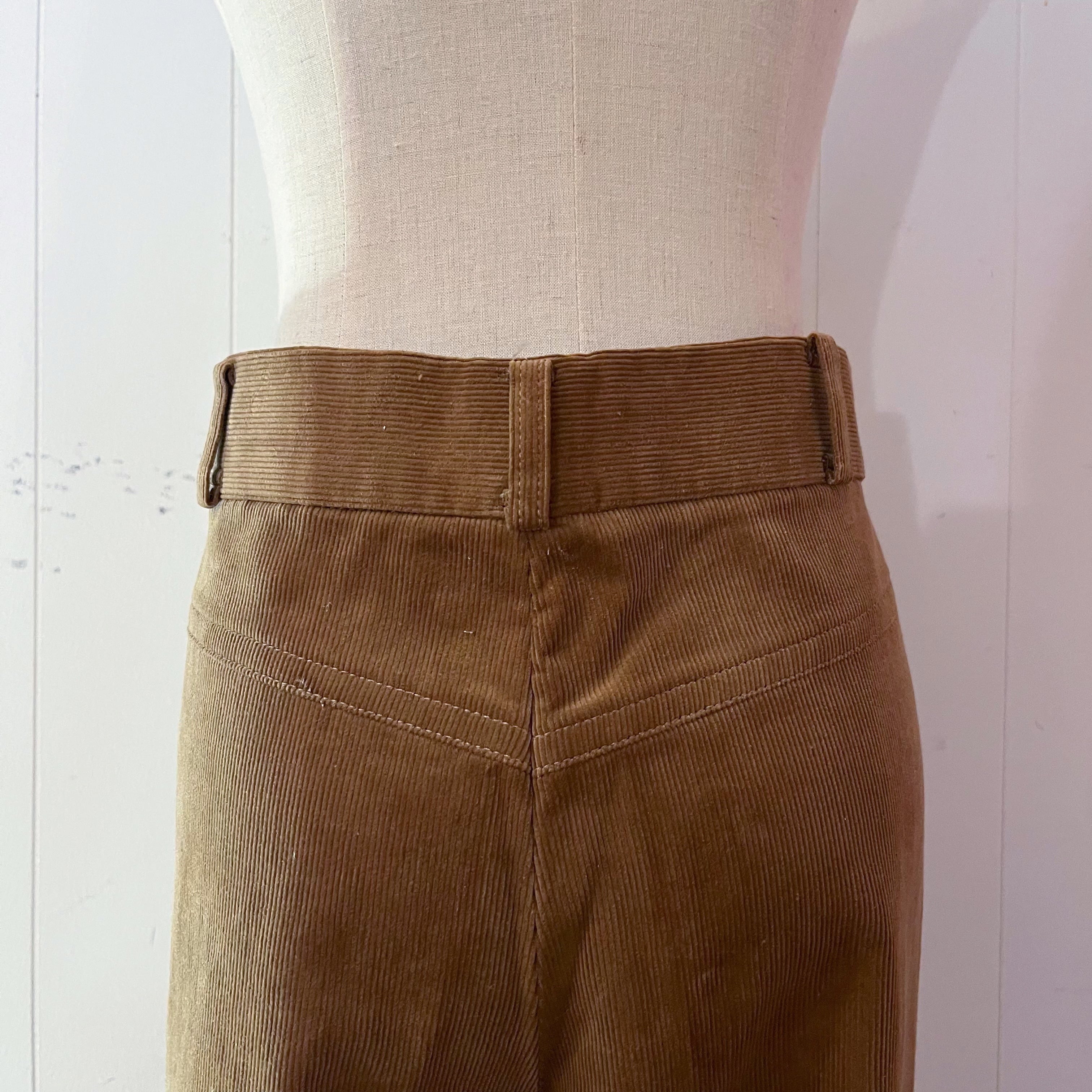 brown corduroy wide pants