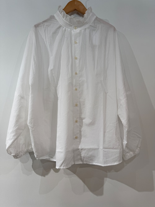 送料無料：NARU/ナル　ふんわりローン チハヤシャツ　　　ホワイト