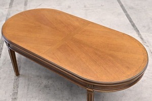 マルニ 10万「地中海」センターテーブル ローテーブル 机 座卓 フランス ネオクラシック クラシック エレガント 楕円 maruni【中古家具/中古インテリア/USED家具ユーズド家具/リサイクル】