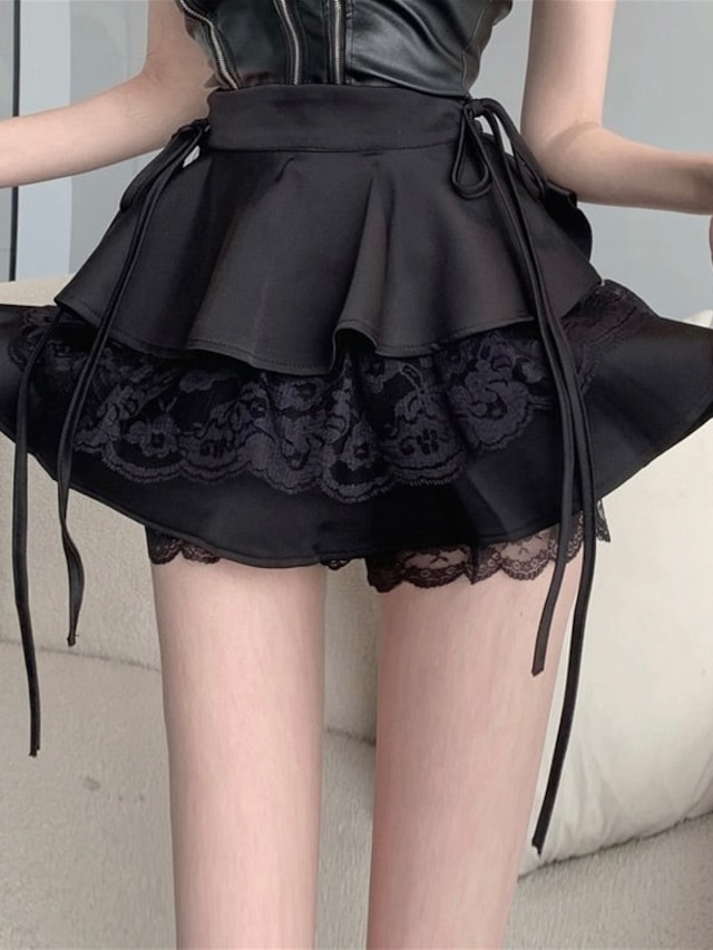 sweet frill lace skirt 3color