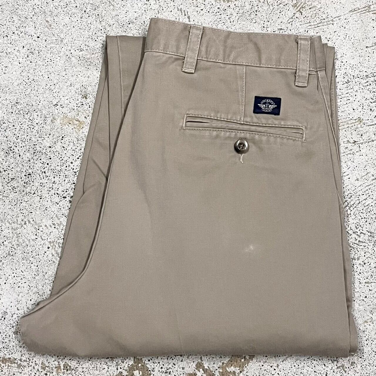 【w32】90s DOCKERS ドッカーズ　ツータック　チノパン　スラックス