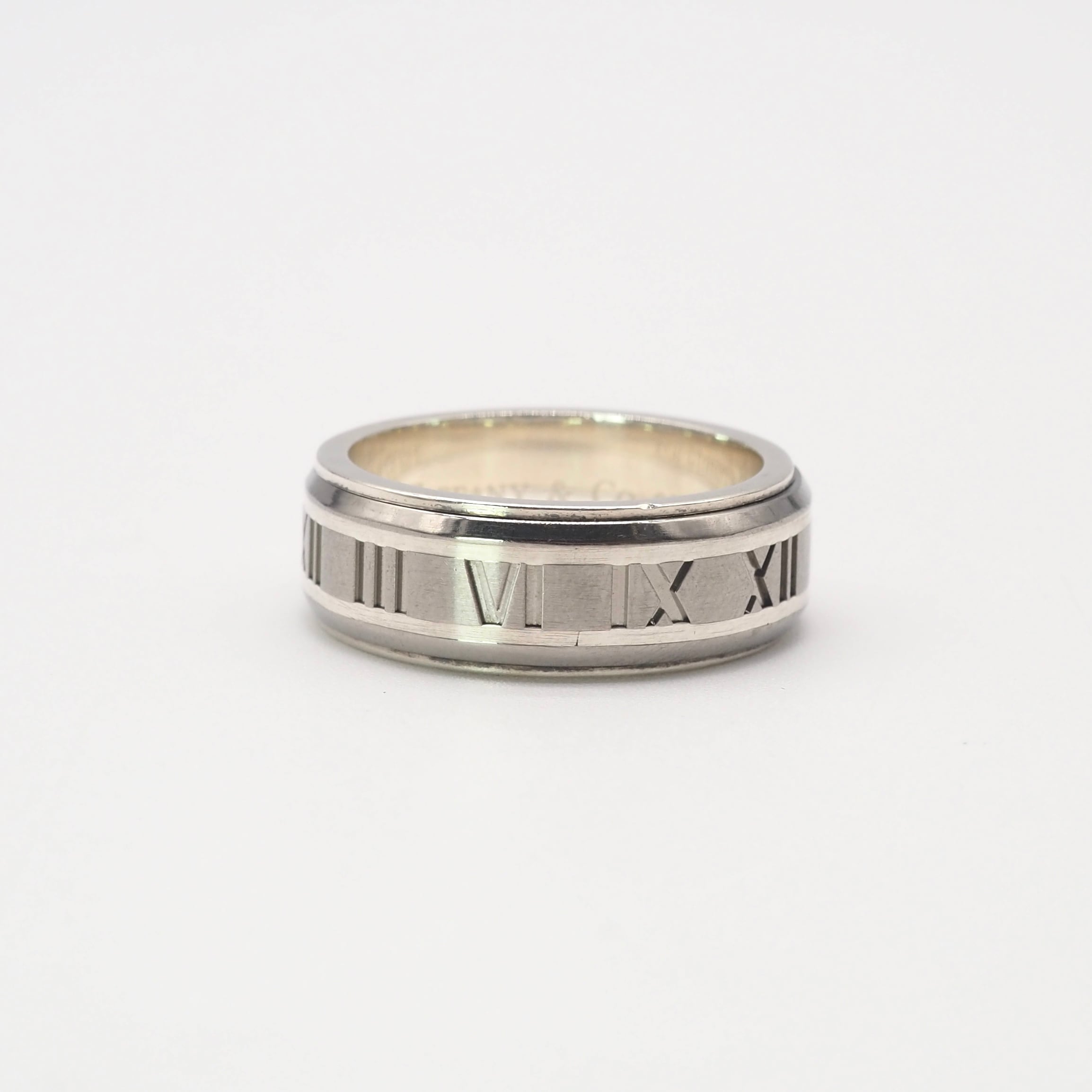 TIFFANY&Co. アトラスリング ティファニーリング23号　希少サイズ Tiffany&Co. 約23号 アトラスリング シルバー925 チタン ティファニー