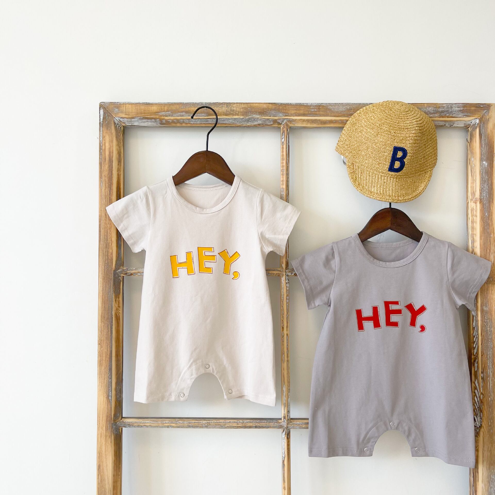 サマーロンパース オールインワン プリント 夏物 超面白いベビーショップ84906789314