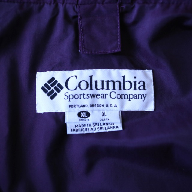 "Columbia" 薩摩芋 good color over silhouette mountain jacket