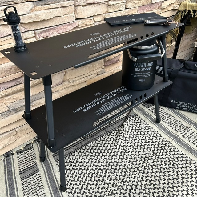 【 CARGO container ＜カーゴ コンテナ＞  】『  MASTER SHEFF TABLE（ マスターシェフテーブル ) BLACK ( ブラック ) 』IM-001-24-bk