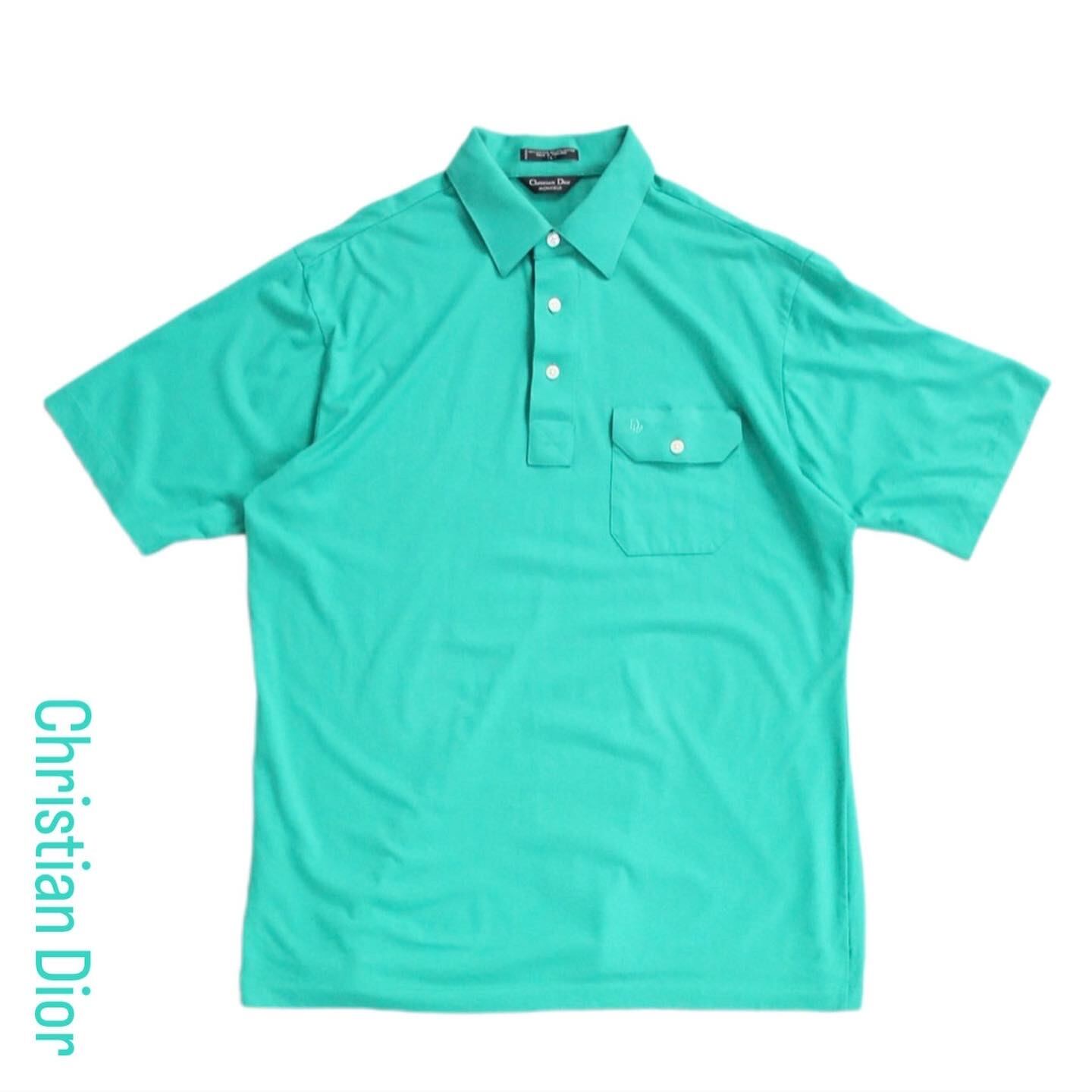 Christian Dior エメラルドグリーン ポロシャツ【FF-5627】 | cv