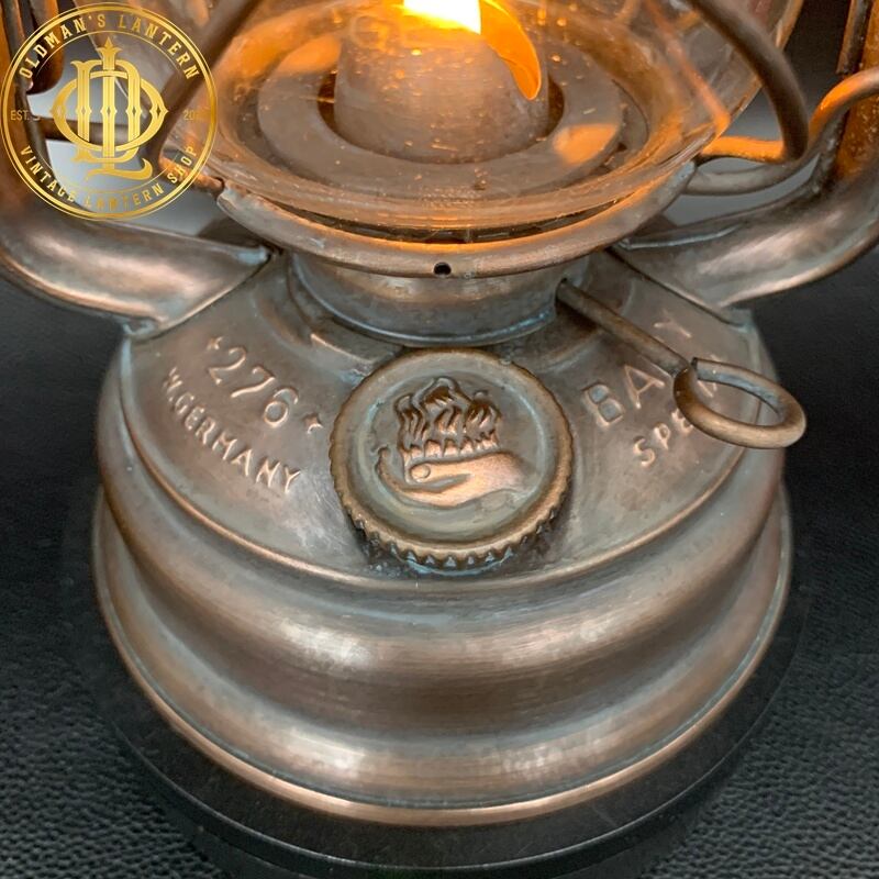 1950's FEUERHAND 276 StK 銅メッキ AEUR クリヤー クラックグラス 漆