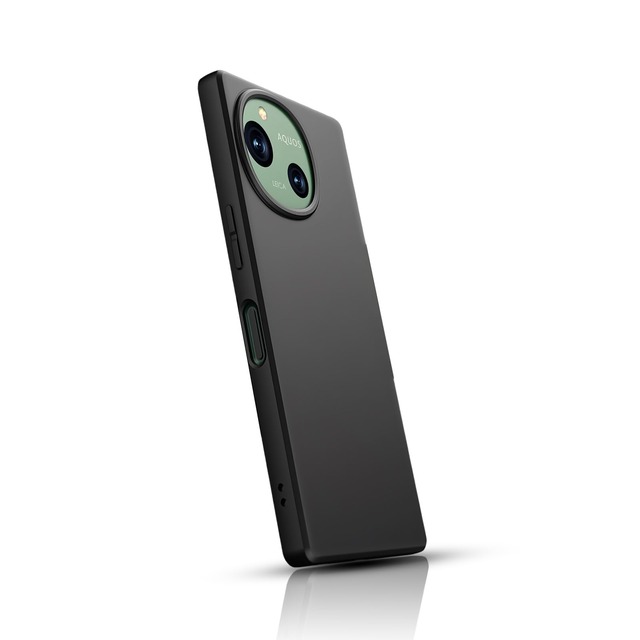 JACRON ケース に適合する AQUOS R10 R9 ケース 【ブラック/耐衝撃/軽量/薄型 tpu/米軍MIL規格/傷つけ防止】