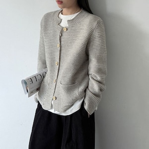 waffle knit cardigan 14764
