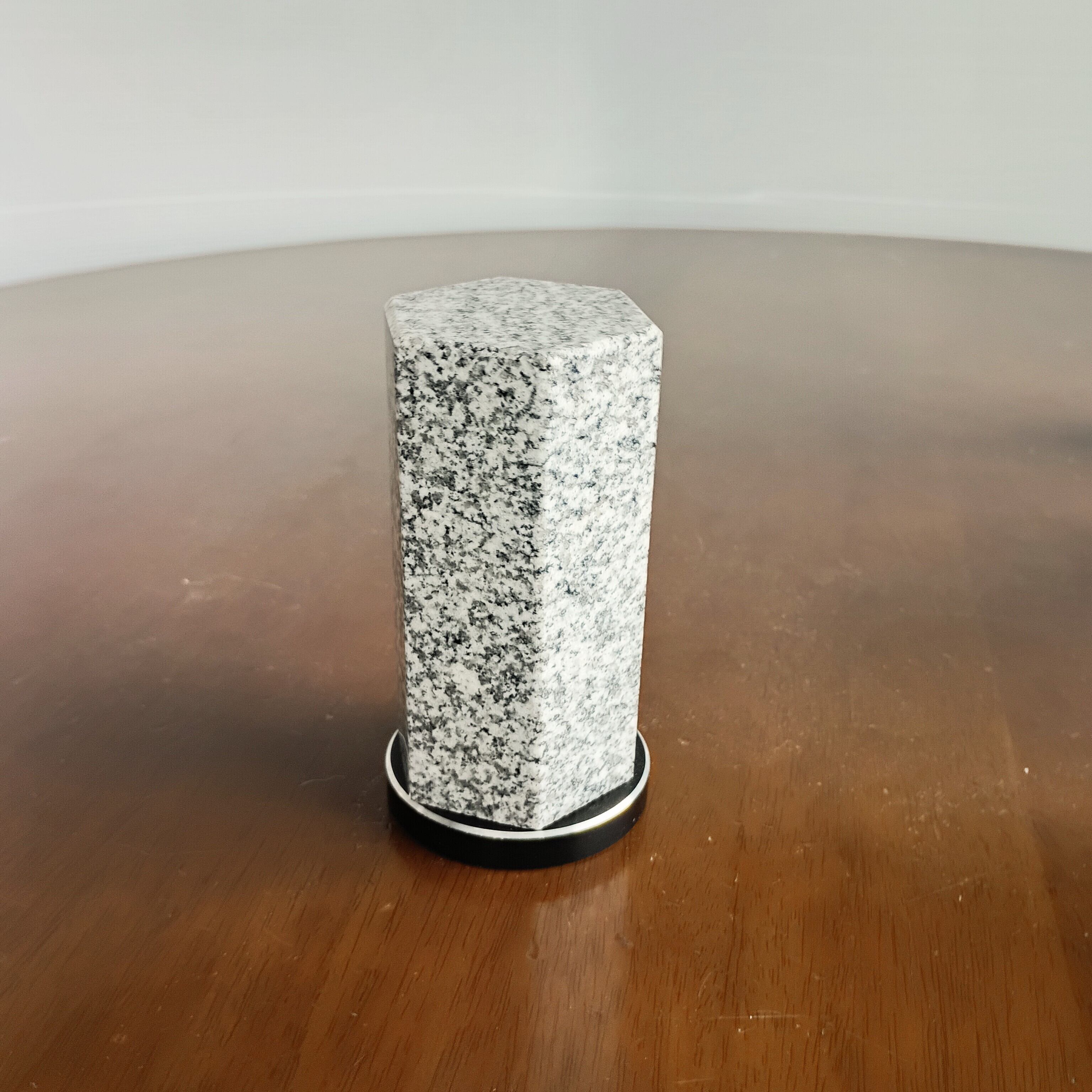 回転位牌　６人用　白　台付回転体