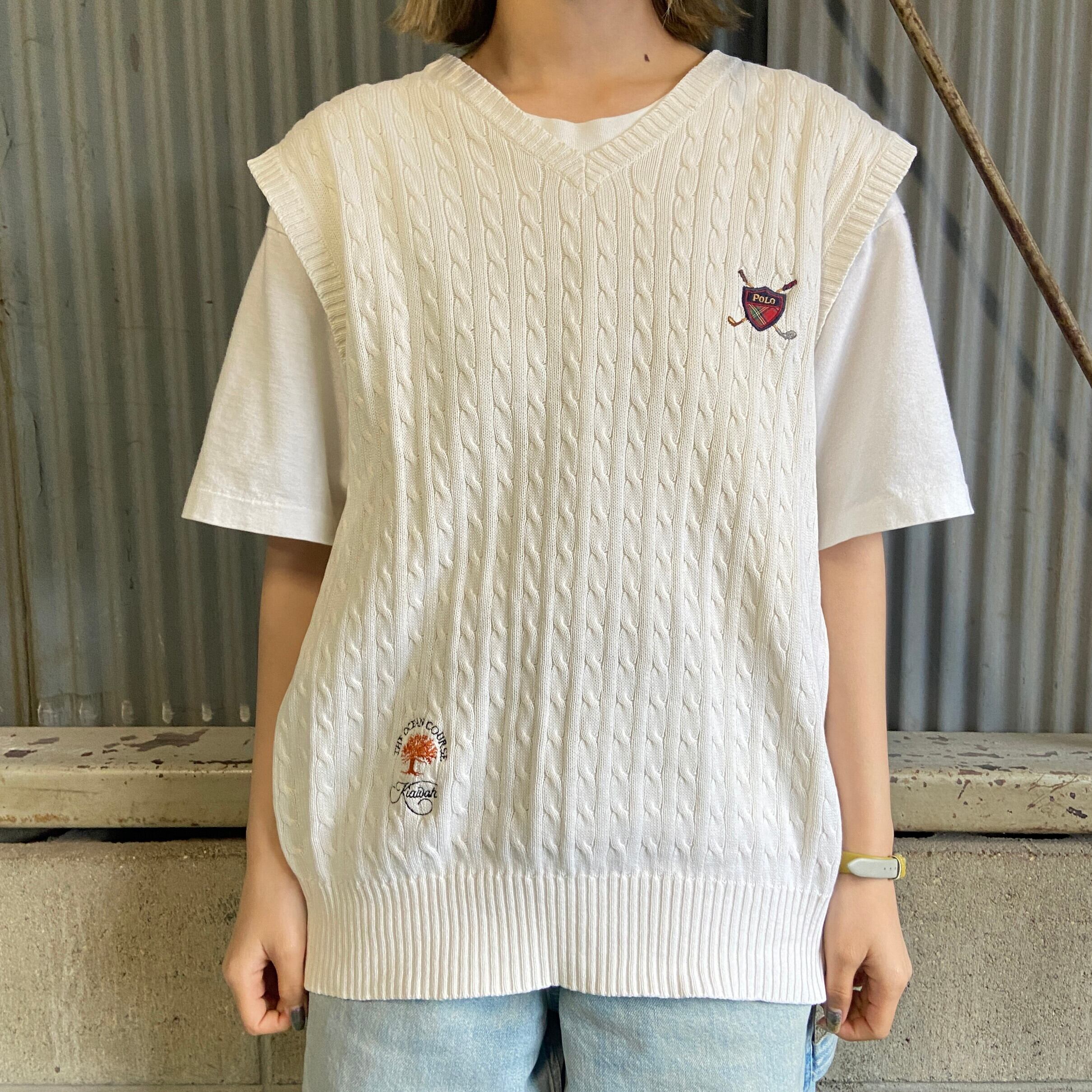 USA製 90s Polo ポロ ラルフローレン VINTAGE コットンベストNo859