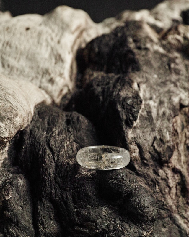 ルチルクォーツフラットリング12.5号