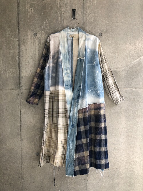 one off check gown  3