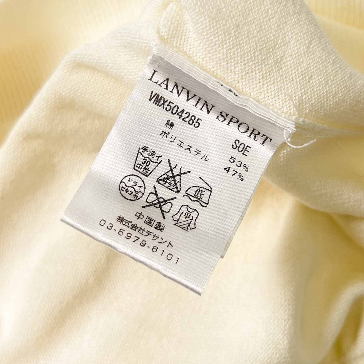 LANVIN SPORT ランバンスポーツ Vネック ニット ベスト 38/アイボリー系 レディース ゴルフ