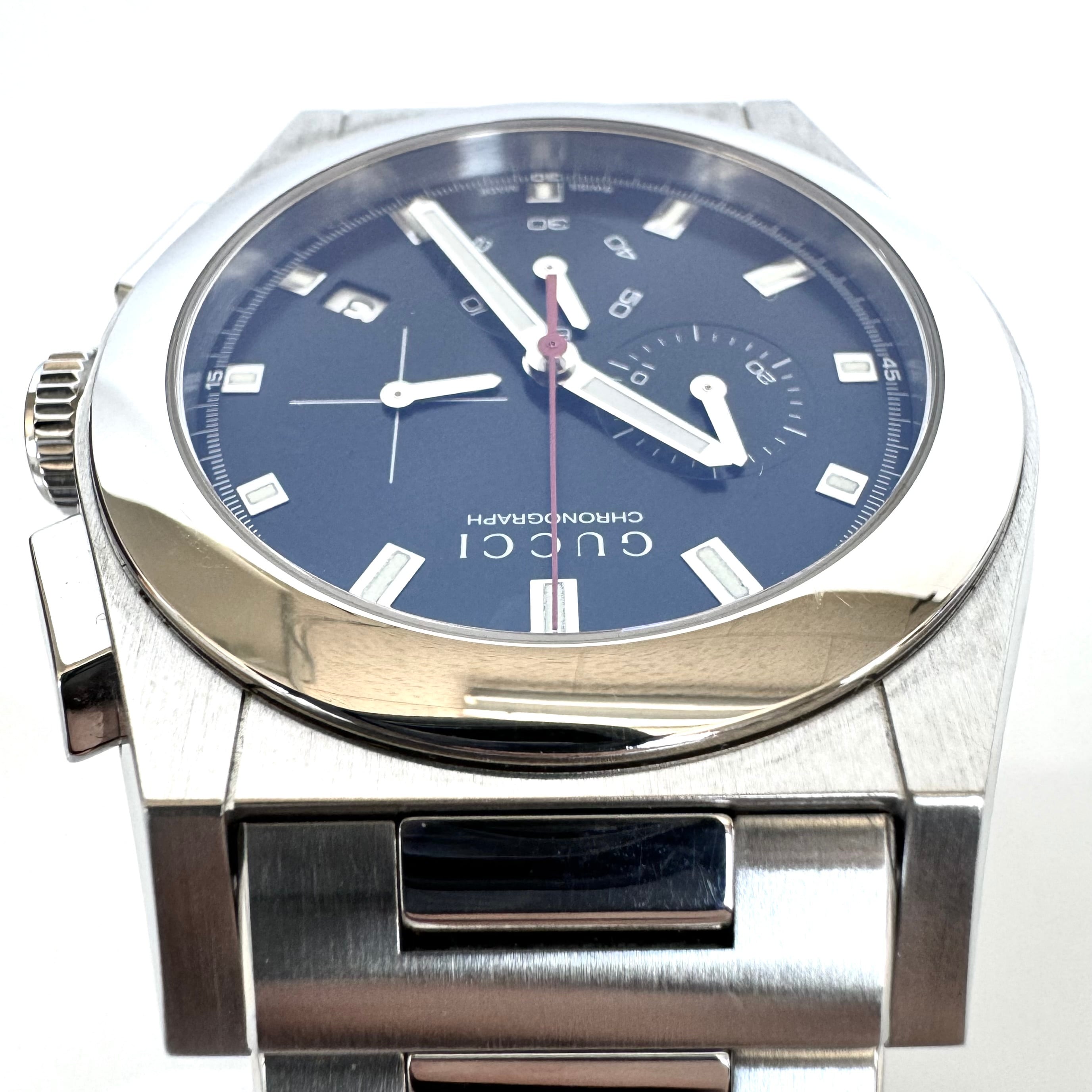 グッチ パンテオン 115.2/YA115235 クロノグラフ