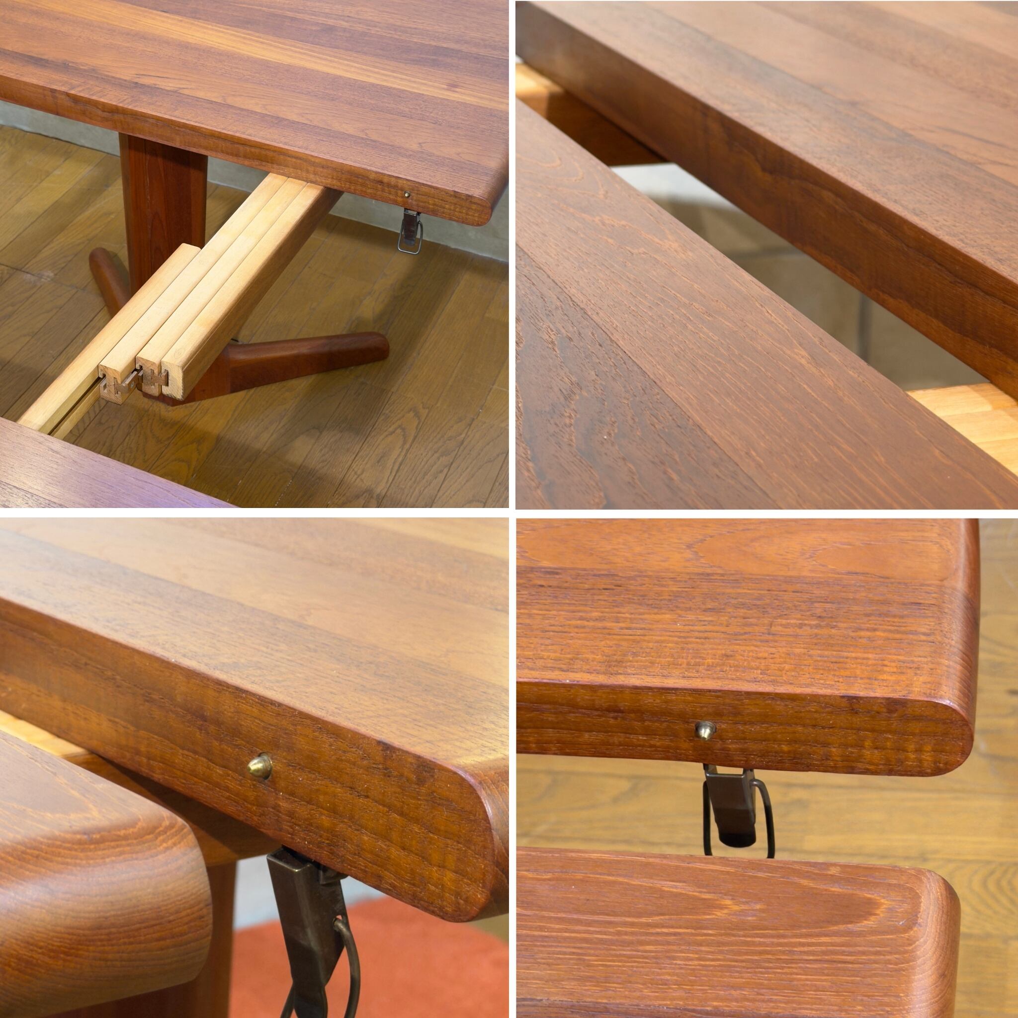 VINTAGE】Nordic Extension Oval Dining Table / 北欧ヴィンテージ