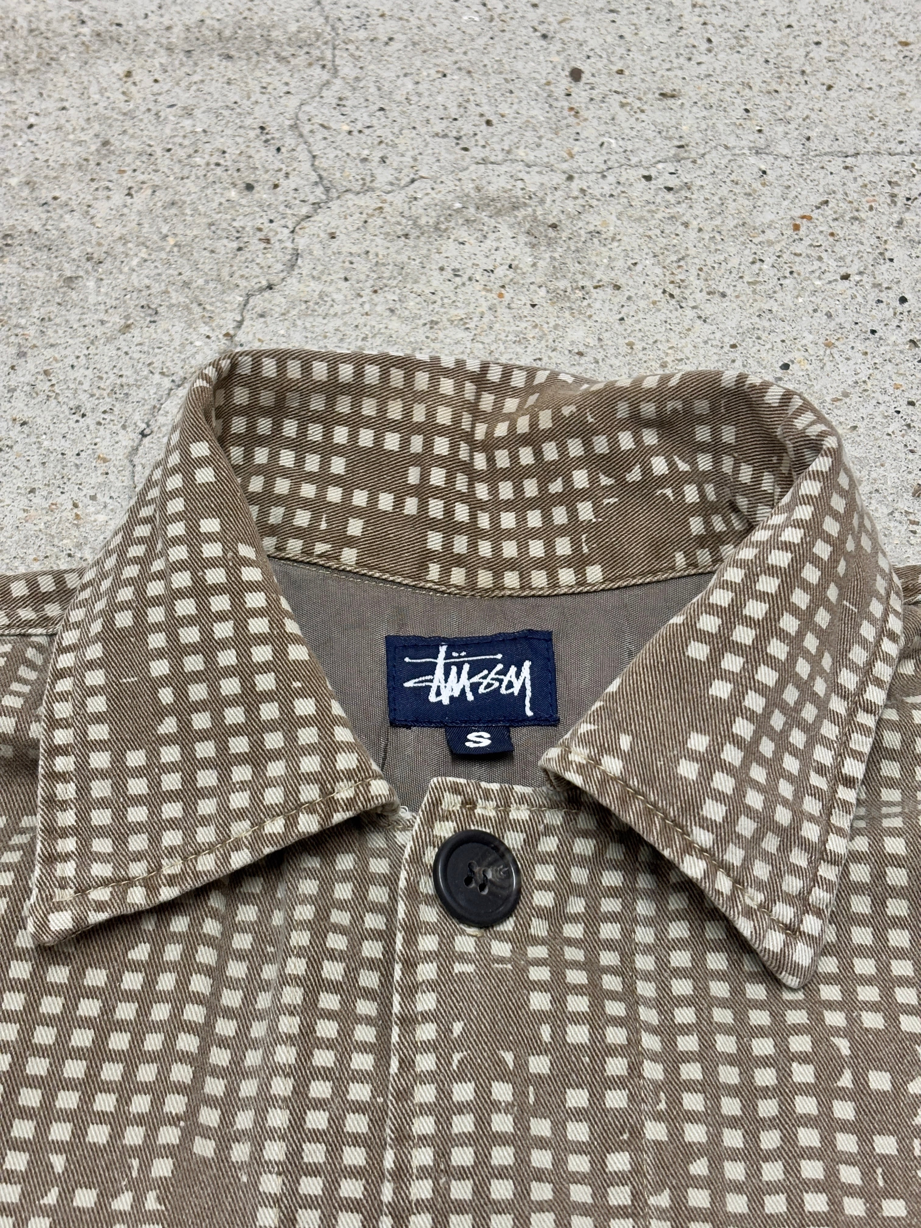 STUSSY 90's USA製　デッドストック　ナイトデジタルカモ　長袖シャツ STUSSY 90's USA製 デッドストック ナイトデジタルカモ 長袖