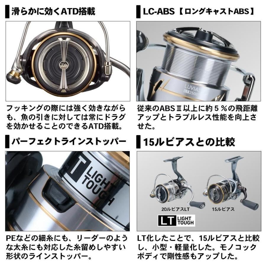 ダイワ 20 ルビアス FC LT 2500S-XH / DAIWA 20 LUVIAS FC LT 2500S-XH ...