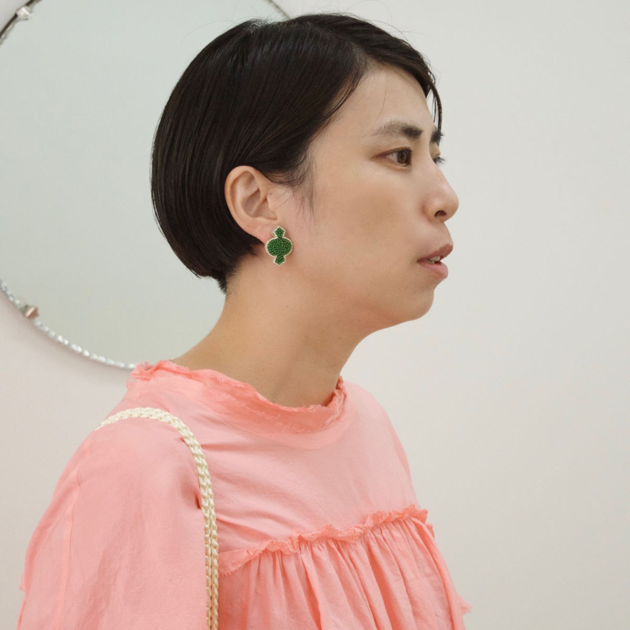 【取り寄せのみ】tamas(タマス)イヤリング&ピアス「Bacchus / Green」