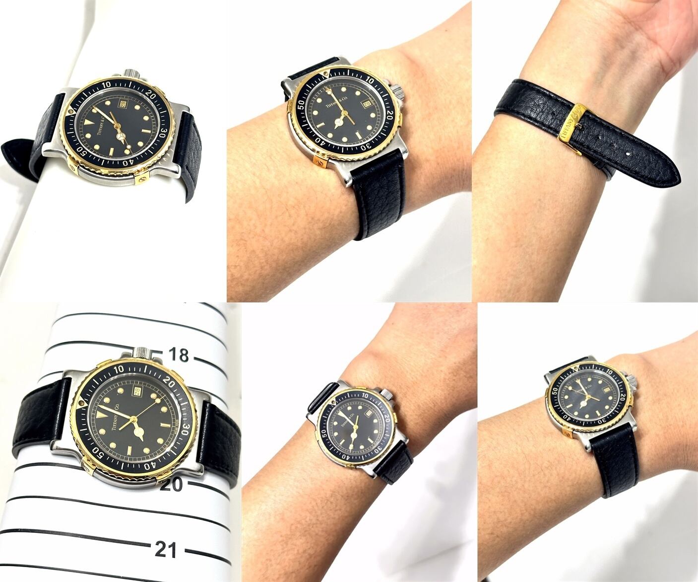 TIFFANY ティファニー ダイバー デイト ブラック 38mm 18K YG SS K18