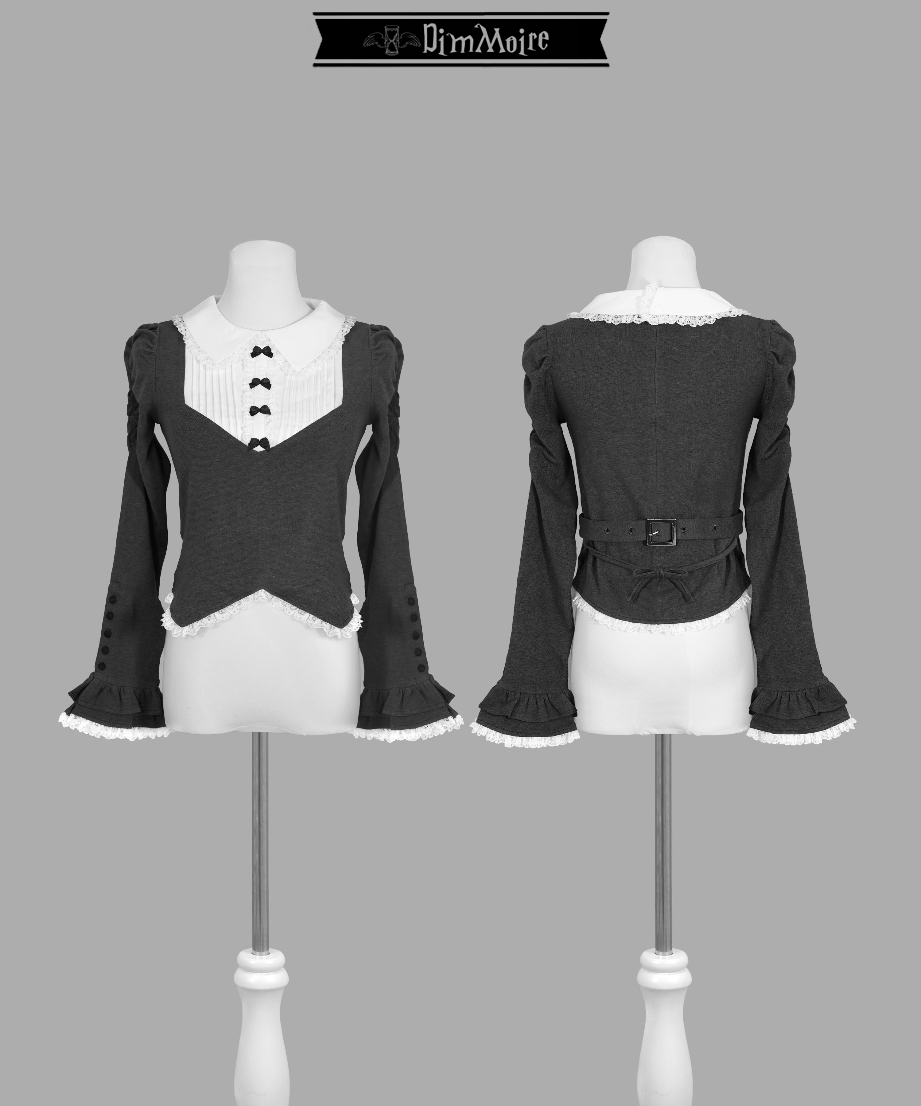 Dim Moire キャミオフショルT【black】 DimMoire【ディムモアール】キャミオフショルT/Black