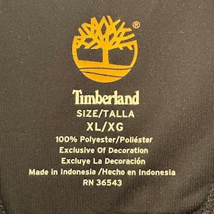 【Timberland】ハーフジップ ワンポイントロゴ 刺繍 スウェット プルオーバー ポリエステル XL ビッグサイズ ティンバーランド US古着