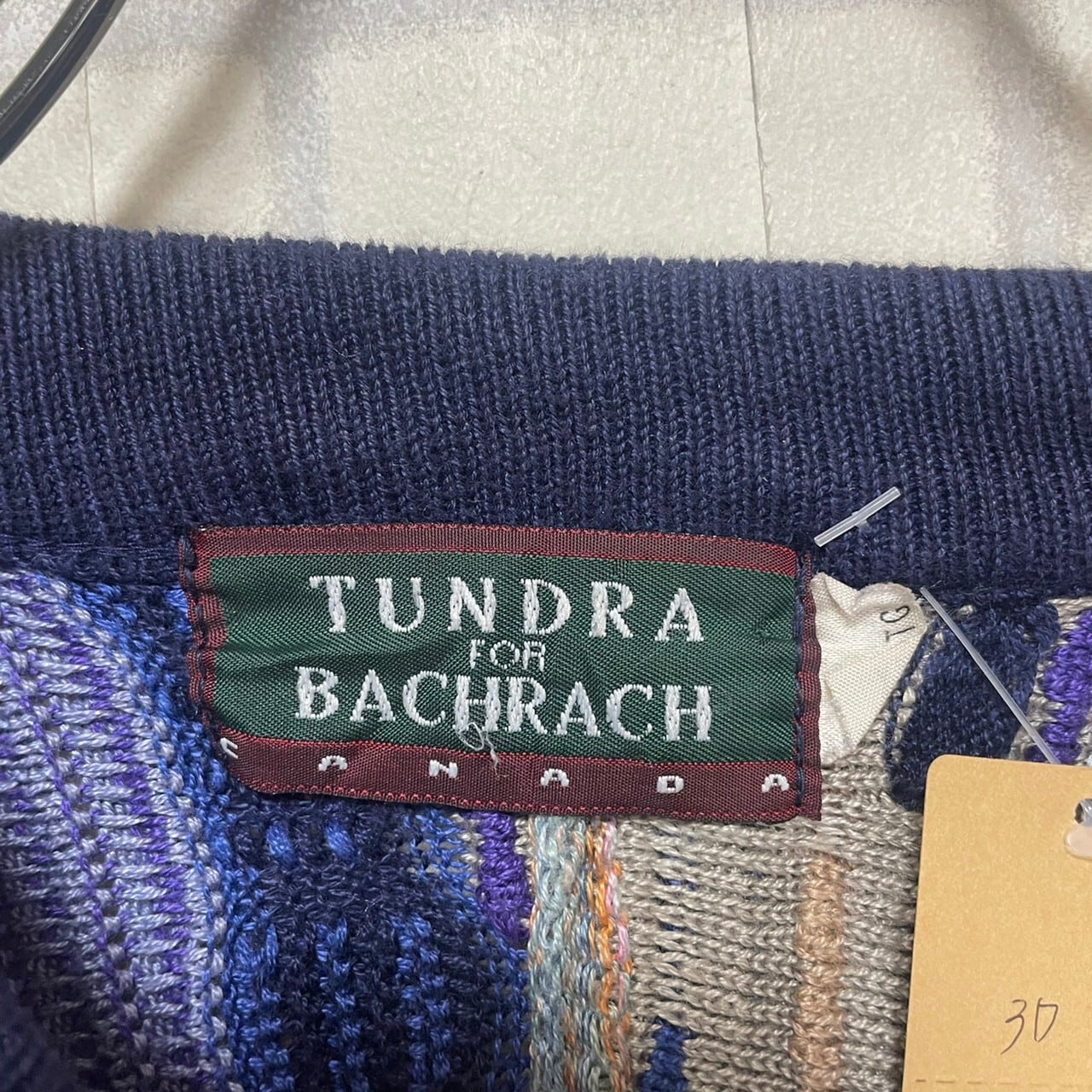 TUNDRA for BACHRACH 3Dニット XL | 古着屋OLDGREEN
