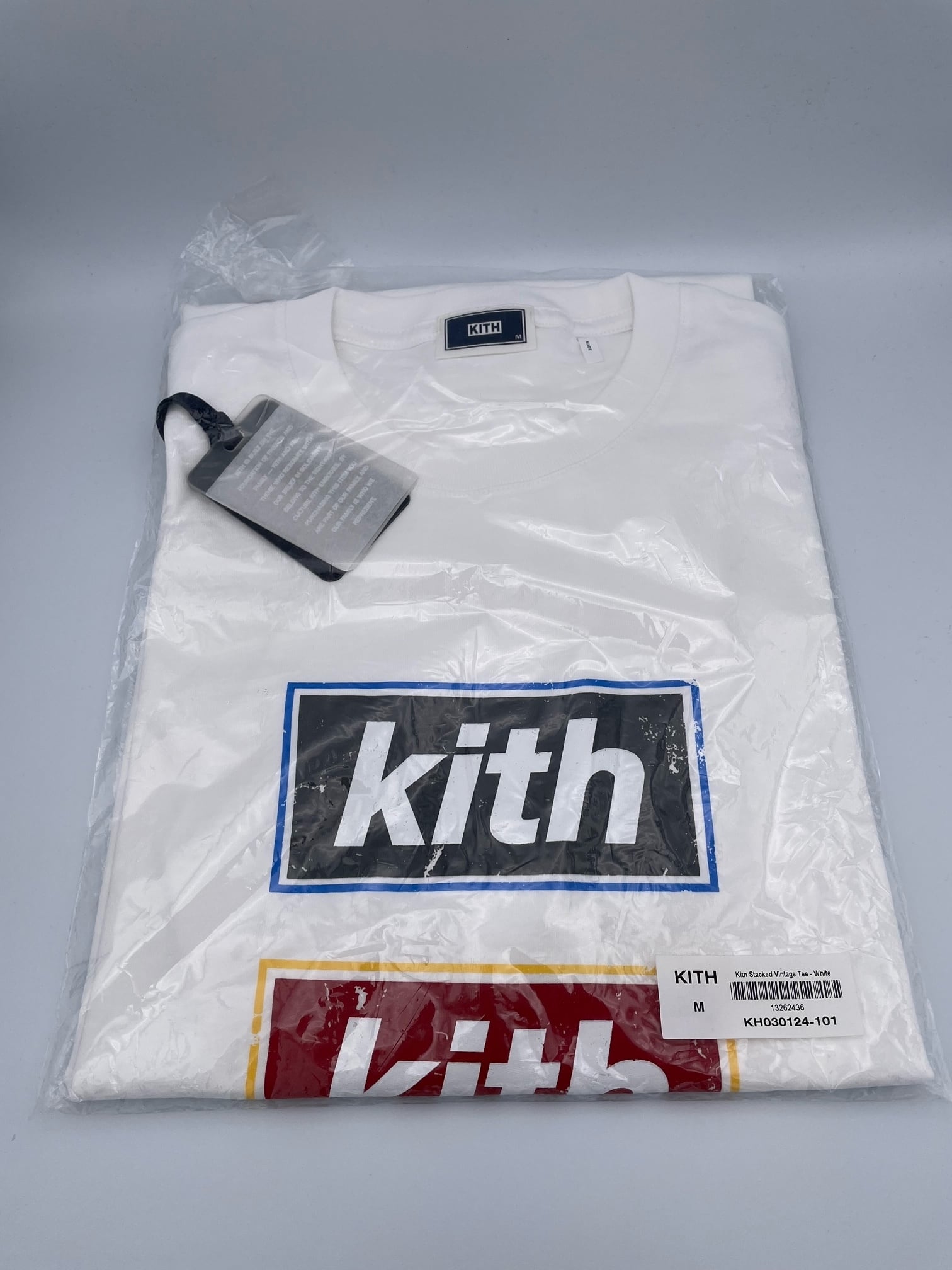 2022SS最新 人気ブランド KITH ヴィンテージ ロゴ T-SHIRT 白 Mサイズ ...