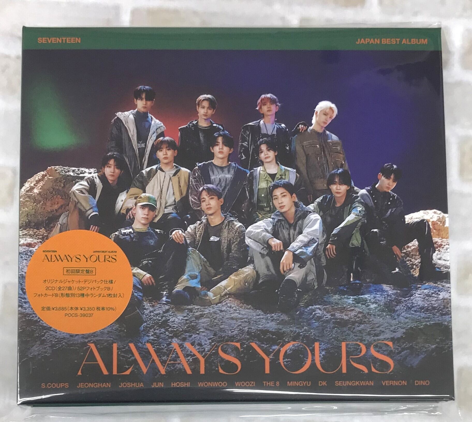 ALBUM「ALWAYS　SEVENTEEN　初回限定盤B　BEST　SEVENTEEN　ＣＤオンラインショップ　JAPAN　YOURS」　(CD)　（株）フナヤマ