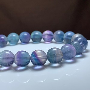 7.透明度高☆美グラデーションフローライト・ブレスレット