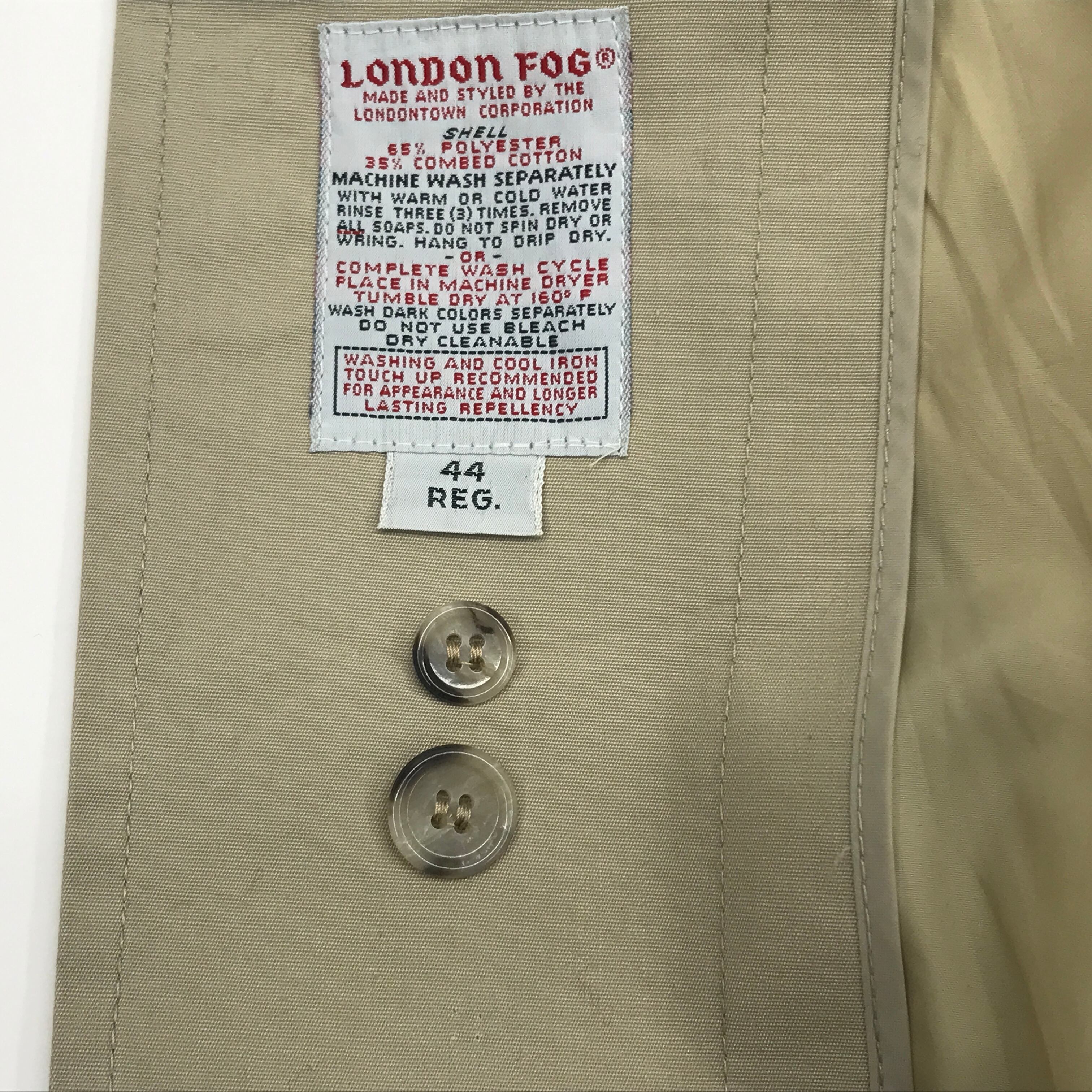 LONDON FOG ロンドンフォグ 80年代 ライナー付き ステンカラーコート