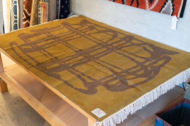 Fork Art Rug / Ami(Brown) リビング 140 x 200