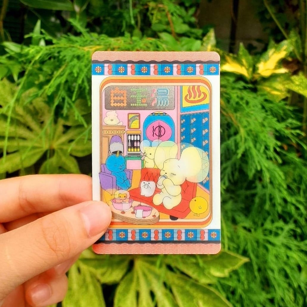 うごく！ステッカー屋さん」コラボステッカー 【白玉湯・湯上がり