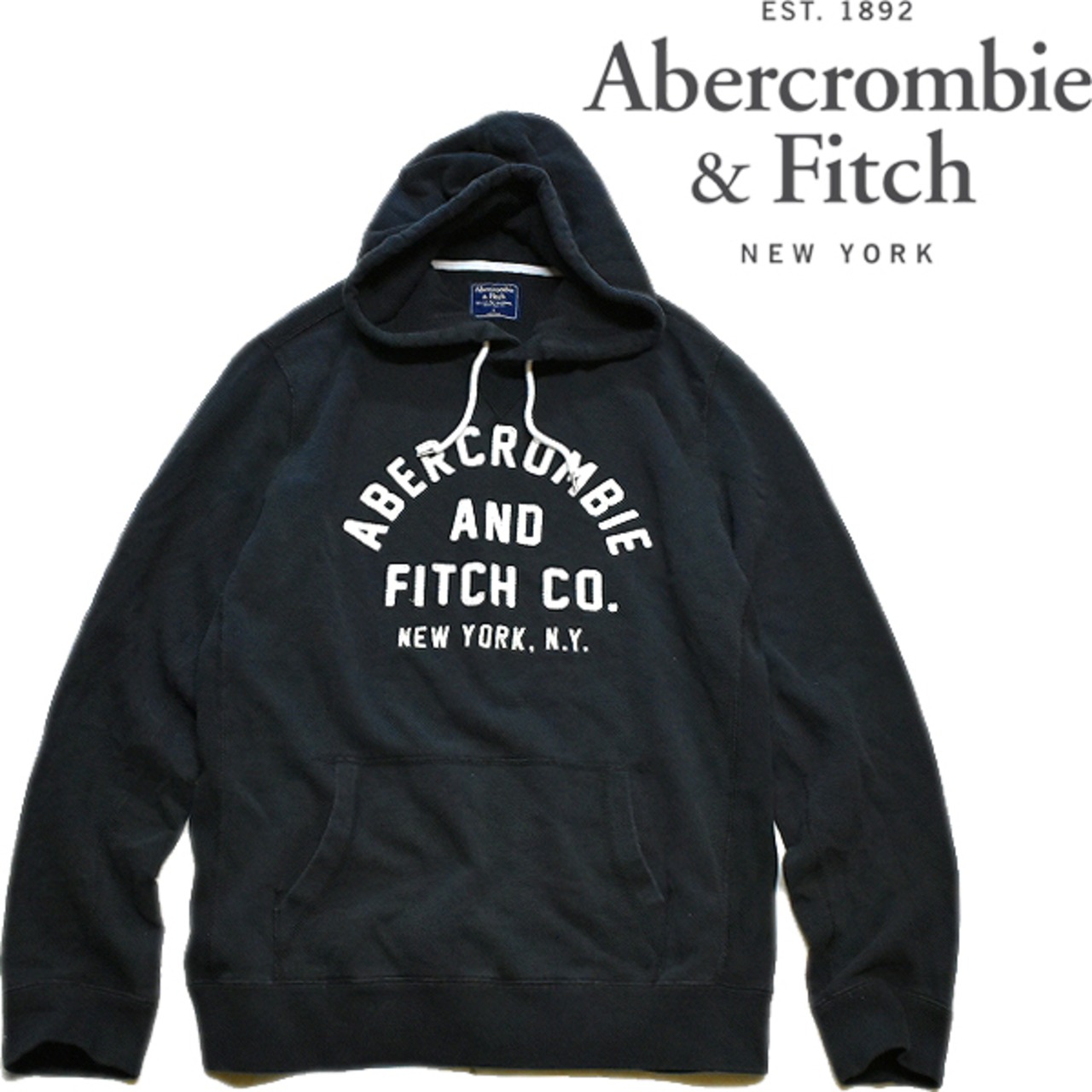 Abercrombie & Fitch フード付きパーカー L グレー（アバクロ パーカー 