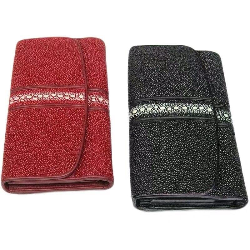 店長おすすめ【エイ革財布】ユニセックス 長財布 クラッチ財布